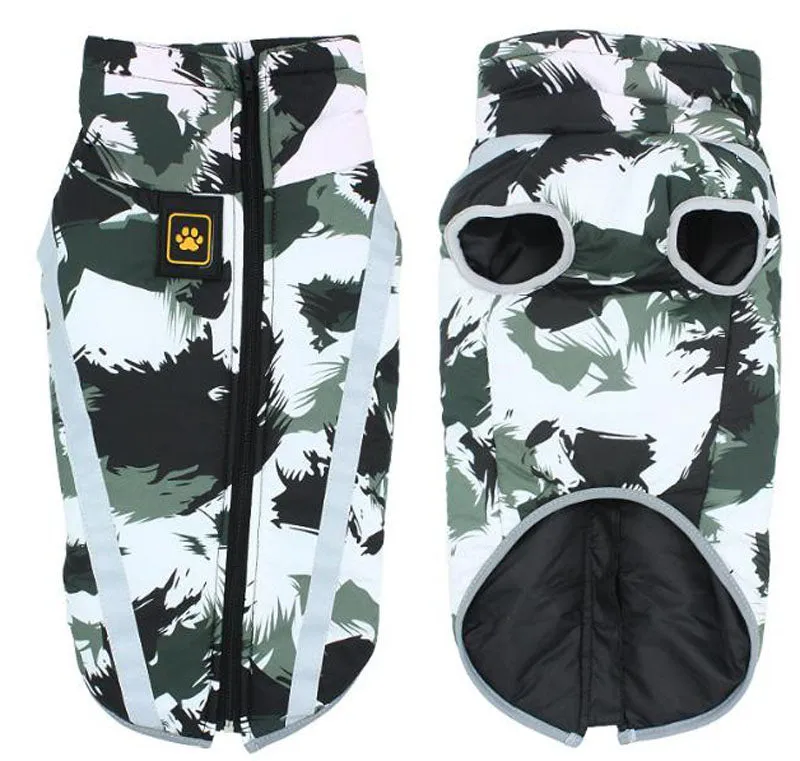 Autumn and Winter New Pet Clothes Thickened Warm Dog Padded Coats Large, Medium and Puppy Jackets Dog Clothes