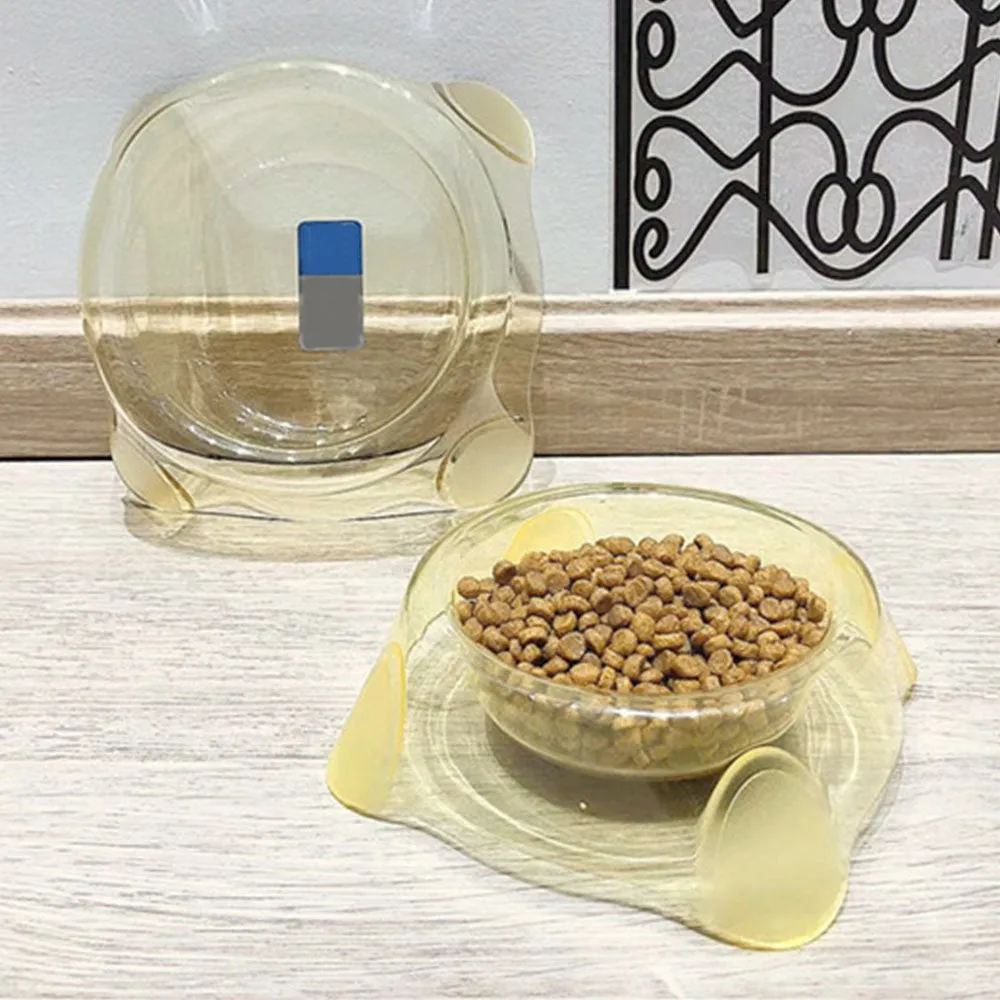 PAWS ASIA Manufacturers Plastic Raised Feed Water And Food Transparent Cat Bowl Dog